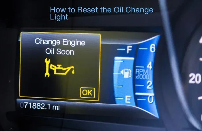 How Do You Remove Oil Maintenance Required Indicator