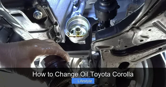 Can I Change My Corollas Oil Myself Here Is How To Do It
